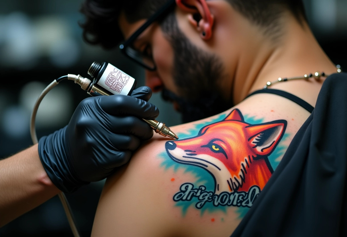 tatouage renard