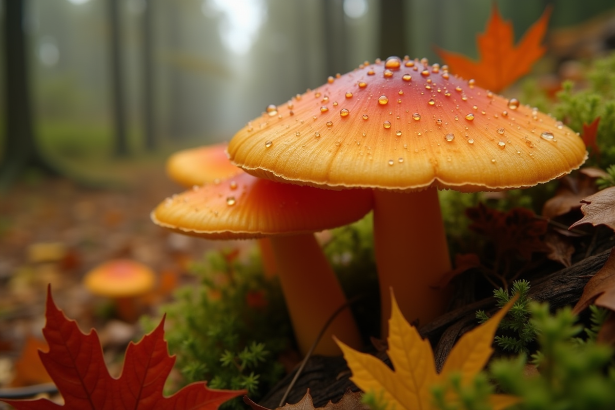 champignons oranges